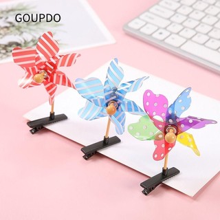 Goupdo kẹp tóc, cối xay gió trang trí tóc mỏ vịt kẹp, sáng tạo phong cách ngẫu nhiên mũ kẹp tóc quà tặng