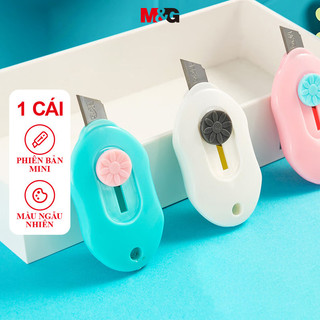 M&G Dao Rọc Giấy 9mm Tiện Ích Dao Đẩy Khóa Giấy Dao Giấy Dán Tường Dao Đồ Dùng Văn Phòng Dao Đa Năng Gói Đơn Màu Sắc Ngẫu Nhiên MG