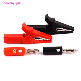 Adawnhyujuk 4 Kẹp cá sấu 55mm + Đầu dò kiểm tra phích cắm chuối 4mm cắm kẹp cáp VN