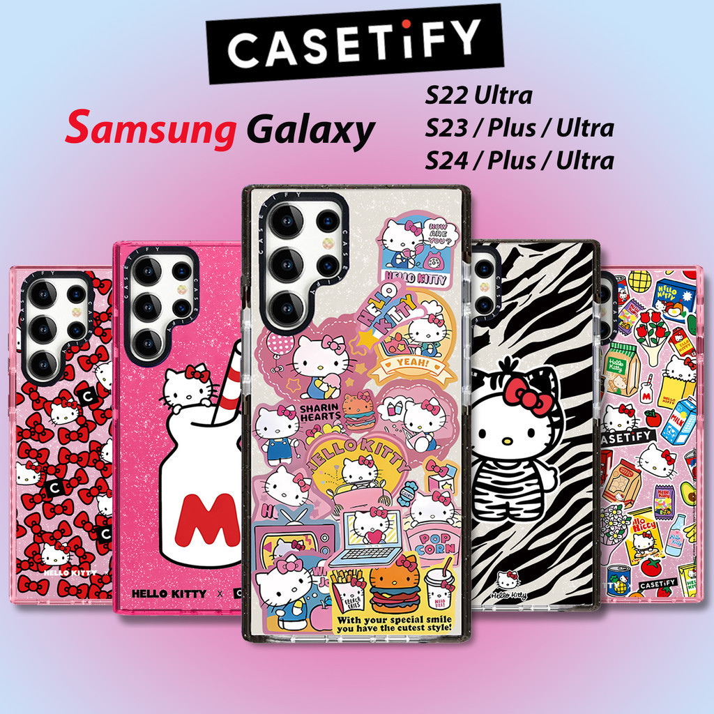 Ốp lưng Hello kitty casetify samsung Vỏ điện thoại cho Samsung Galaxy S26Ultra S25Ultra S24Ultra S23