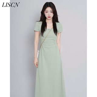 LISCN váy Đầm váy nữ body đầm Hàn Phong Cổ điển Vintage Comfortable WLQ24203H0 17Z240424
