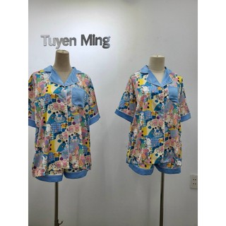 Pijama đùi in cún