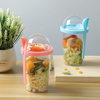 Ăn Sáng Giảm Béo Rau Quả Salad Cốc Có Nắp Thìa Sữa Chua Cốc Di Động Sữa Giảm Béo Cốc Yến Mạch Cốc