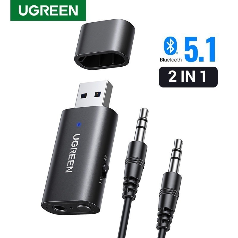 Bộ Thu Phát Bluetooth 5.1 Ugreen CM523 60300 ( 2 in 1) Chính hãng.