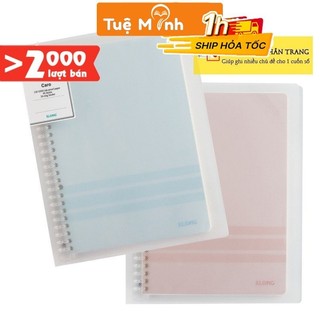 Sổ còng nhựa Klong B5 40 tờ Caro 5x5 B5 - 80 trang MS 544 kèm 5 tab phân trang VPPTuệ Minh, sổ Klong