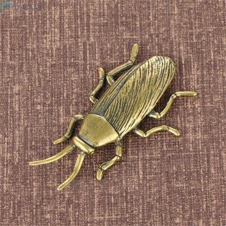 -New In May-Exquisite Pure Copper Insect Cockroach Ornamental Statue Miniature Size