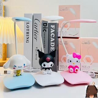 Đèn bàn cắm bảo vệ mắt, Đèn đọc sách trái tim bé gái Sanrio, Đèn ngủ nhỏ dễ thương, Đèn bàn trang trí