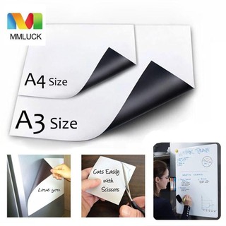 Mmluck A3A4A5 Bảng Trắng Mềm, Có Thể Xóa Viết Vẽ Graffiti Doodle Linh Hoạt Nhắc Nhở Ban Tin Nhắn, Nhãn Dán Tủ Lạnh PET Message Note Nhãn Dán Bảng Trắng