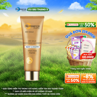 Sữa rửa mặt ngừa lão hóa Bio-Essence Bio-Gold BioEssence Gold Cleanser chiết xuất vàng 24k 100g