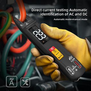 Voktta bside máy đo kẹp kỹ thuật số mới nĩa dc ac 100a ampe kế thông minh kìm t-rms hiện tại đồng hồ vạn năng tự động điện áp ohm máy kiểm tra điện