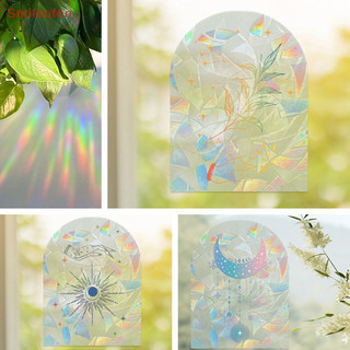 [Smileofen] Sun Catcher PVC Tự Dính Cửa Sổ Clings Chim Chống Va Chạm Đề Can Thực Vật Hoa Mưa Lăng Kính Miếng Dán Mới