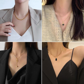 Mặt dây chuyền tình yêu đơn giản Dây chuyền nơ sáng tạo Vòng cổ trang trí Phụ kiện thời trang Đồ dùng quà tặng