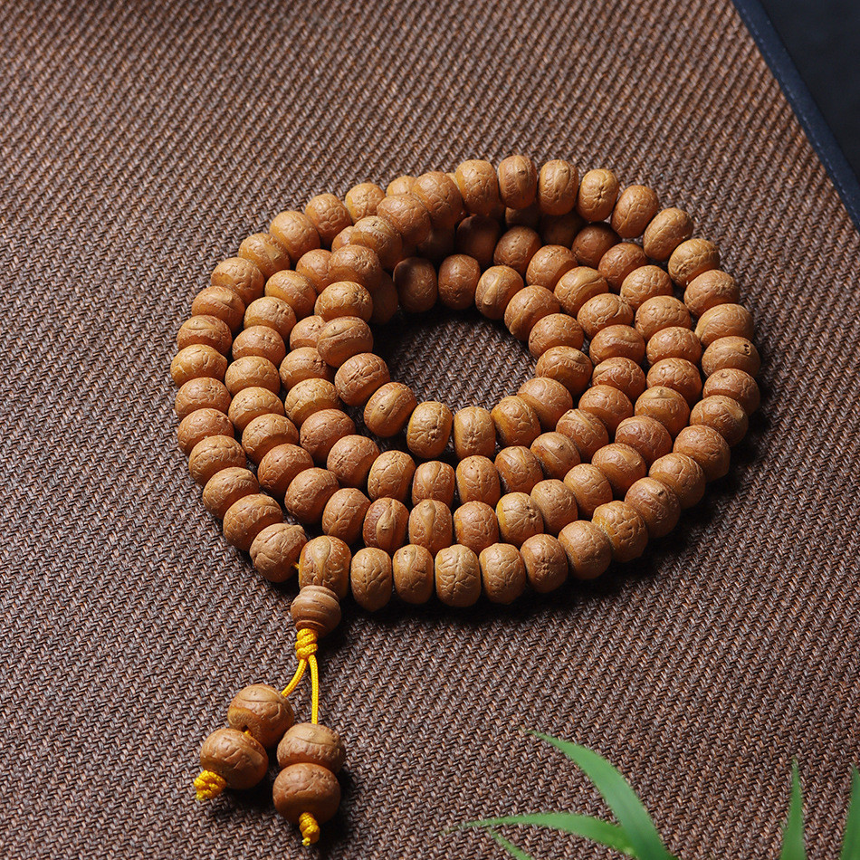 Nepal Phong Cách Tây Tạng Phượng Hoàng Mắt Bồ Đề 108 Hạt Mân Côi Hạt Vòng Tay Da Đỏ Vàng Boutique Bồ