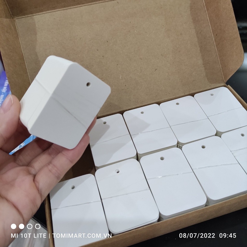 Giao Đơn Từ 50k - [Xấp 200-1.000 Cái] Tag Mini Trắng Trơn in Thương Hiệu Riêng Tiết Kiệm Chi Phí