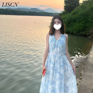 LISCN váy Đầm váy nữ body đầm INS Fashion Minimalist Xu hướng WLQ24512RC 22Z240526