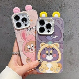 Nhân Vật Hoạt Hình Trang Trí Tai Cặp Đôi Lỗ Lớn Hấp Thụ Sốc Ốp Lưng Điện Thoại IPhone / xsmax XR IPhone 14 15plus 11 12 13promax IPhone 7 / 8plus Chống Rơi