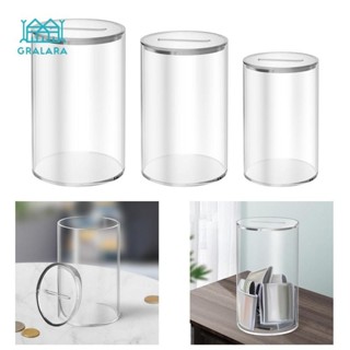 Hộp đựng tiền Acrylic trong suốt để bàn làm việc đồ thủ công ngân hàng heo con sáng tạo 