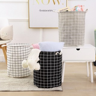 Sọt vải / giỏ vải canvas đa năng chống thấm nước đựng đồ, quần áo, đồ chơi, sọt vải đựng quần áo bẩn-bomme