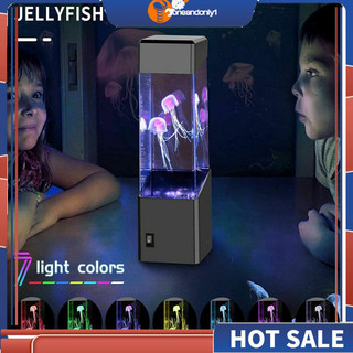Onean Led Jellyfish Night Light Aquarium Fish Trunk Đèn trang trí nhiều màu Quà tặng tuyệt vời