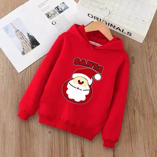 Áo hoodie mũ Noel nhiều mẫu, Áo nỉ ấm, from rộng mặc thoải mái, không xù DVGIT