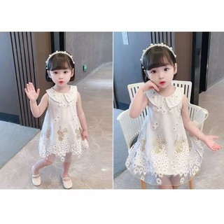 Đầm Bé Gái Đầm Bé Gái Đầm Mùa Hè 2024 Phong Cách Mới Trẻ Em Con Công Influencer Thời Trang Đầm Công Chúa Bé Gái Bé Gái