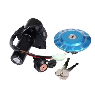 Dành Cho Xe Yamaha YBR125 YBR 125 Xe Máy Đánh Lửa Công Tắc Khóa Bộ Chìa Khóa Motocross Nhiên Liệu Bình Xăng Nắp (4 Dòng)