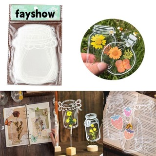 Fay Pressed Flower Bookmark, Kẹp sách đánh dấu đọc sách trong suốt, Kẹp trang hoa Herbarium Đồ dùng văn phòng Nghệ thuật Đồ thủ công DIY Trường học Văn phòng phẩm Hỗ trợ sách