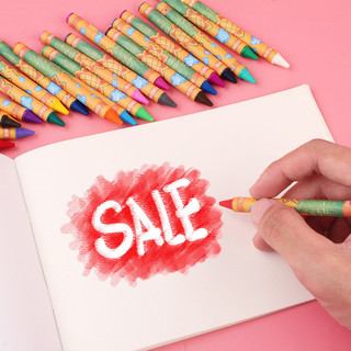 Hộp 12/24 cây bút sáp tô màu cho bé Crayons.