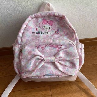 Guangluo hellokitty Nhật Bản học sinh ba lô nữ Sanrio ngọt ngào dễ thương tai mèo dung tích lớn túi đeo vai