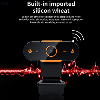 Webcam sdhi 2k 1080p hd web camera tự động lấy nét có micro cắm usb cho pc máy tính mac laptop máy tính để bàn gọi video văn phòng meeg