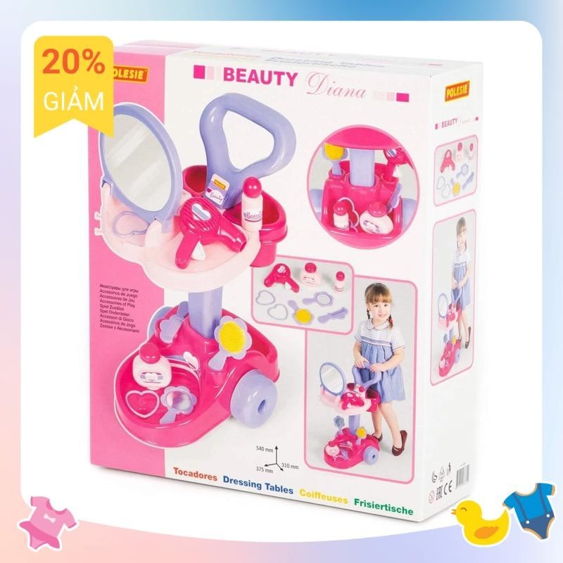 SALE Bộ đồ chơi trang điểm cho bé Diana - Palau Toys hàng nhập khẩu Châu Âu ( CAM KẾT CHÍNH HÃNG) 36