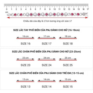 Lắc chân Bạc đính đá PNJSilver XMXMW060175
