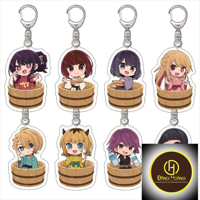 OSHI NO KO Con tôi đẩy Oshi no Ko Quần áo tắm Keyclasp Shinano Ái Acrylic Mặt dây chuyền_ĐH