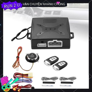 Thonglor Hệ thống báo động ô tô đa năng Đánh lửa động cơ Nút nhấn không cần chìa khóa Khởi động từ xa
