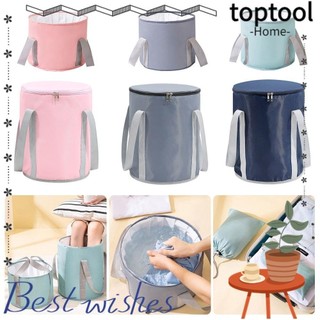 Bồn tắm chân có thể gập lại TOPTOOL, Xô nước dung tích lớn có thể gập lại, Bồn rửa du lịch ngoài trời