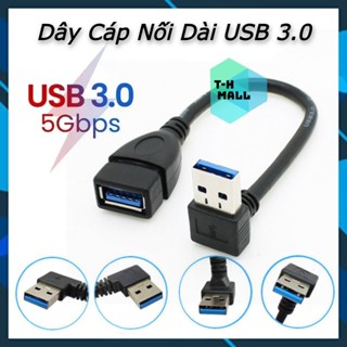 Dây cáp nối dài mở rộng USB 3.0 OTG 20cm 0.2m 1m 2m 3m, tốc độ truyền tải 5Gbps cho Máy In Bàn Phím Webcam Gamepad