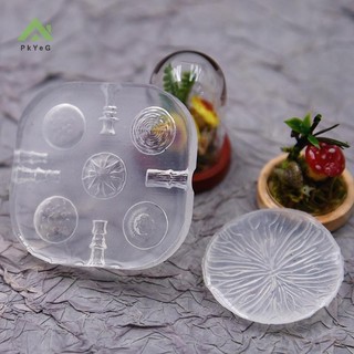 Pkyeg 2 Cái / bộ Khuôn Nấm Silicon Siêu Nhẹ Đất Sét Nhựa DIY Gốm Mềm Thu Nhỏ Mô Hình Nấm Dụng Cụ Nhanh