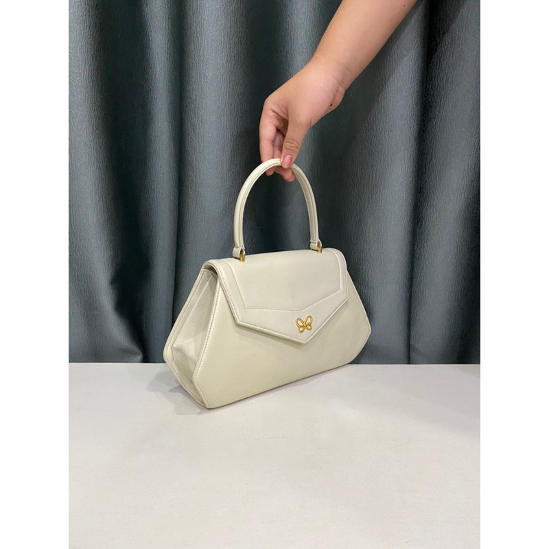 túi si hiệu HANAE MORI của Nhật dáng xách ta.y nhỏ nhắn - MS2