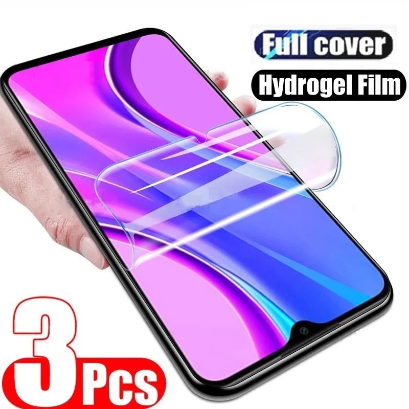 3 Miếng Dán Hydrogel Chống Trơn Mờ Cho Xiaomi Poco X7 X6 X5 X4 X3 X2 M7 M6 M4 Pro Neo NFC GT Plus 5G
