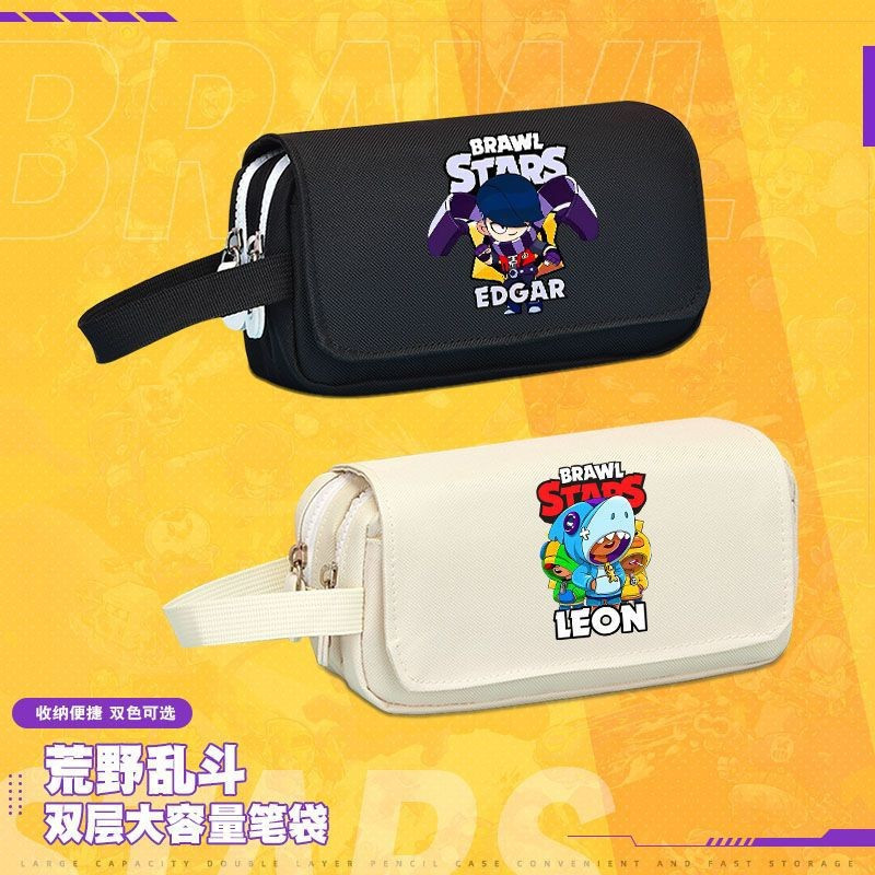 Spike Brawl Stars Supercell trò chơi Hộp văn phòng phẩm hoạt hình đa chức năng Hộp đựng bút chì sinh