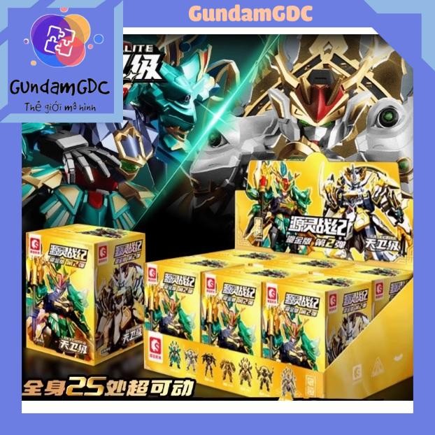 Mô Hình Lắp Ráp Blind Box Cangdao Azure Dragon White Tiger Hắc long Bạch Long (set 6 hộp ngẫu nhiên 