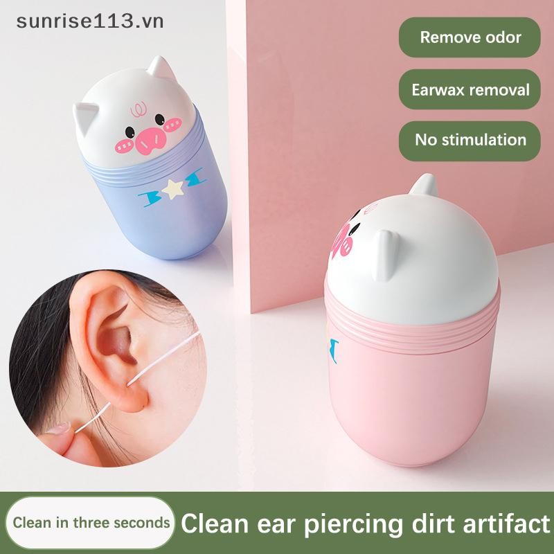 Sr Beauty 120 / 180 / 240 Chiếc Bông Tai Làm Sạch Lỗ Tai Dùng Một Lần Xuyên Làm Sạch Dây Dụng Cụ Pig