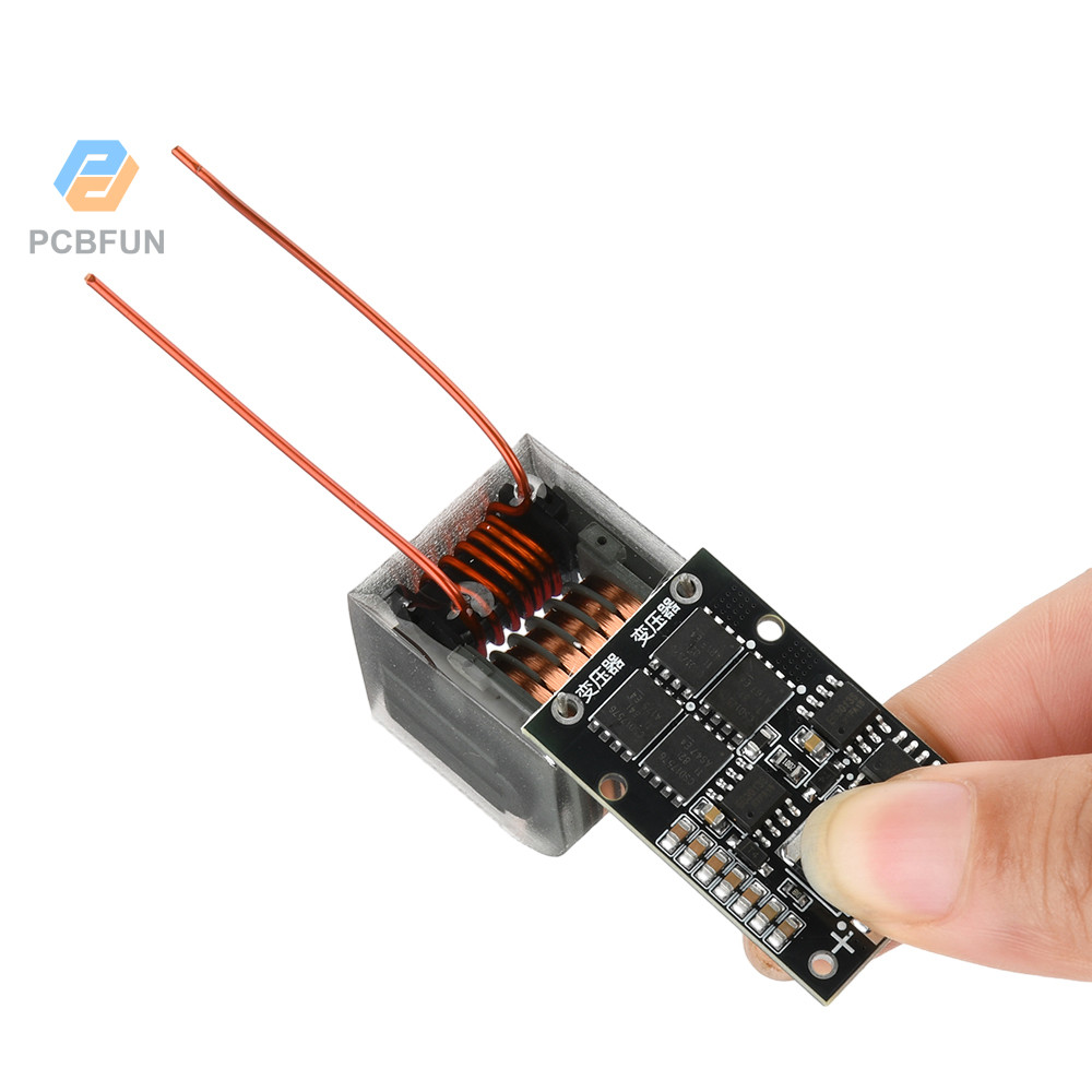 Pcbfun DC 6-15V sang AC 10kV-25kV Arc Nhận biết Mô-đun điện áp cao Bảng điều khiển Biến áp Bật lửa 1