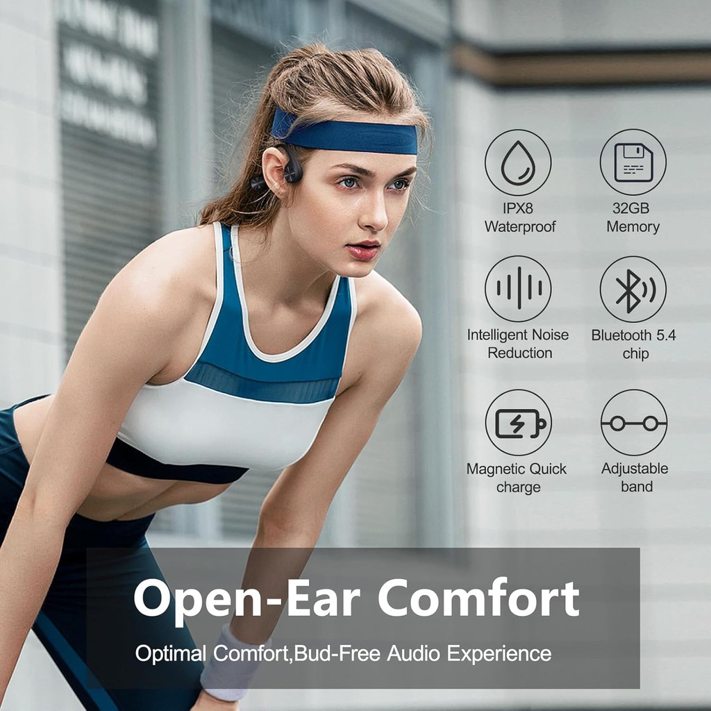 Tai nghe Bluetooth SPRISE X7pro bơi  có MP3 dẫn truyền xương bơi IPX8 âm thanh nổi vòm | BigBuy360 - bigbuy360.vn