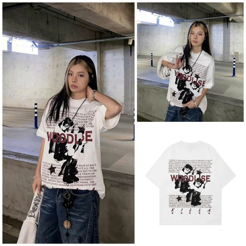 [Follow shop nhận mã 10k] Áo thun áo phông cô gái sao chữ Meo Meo Shop AT0006 ET06