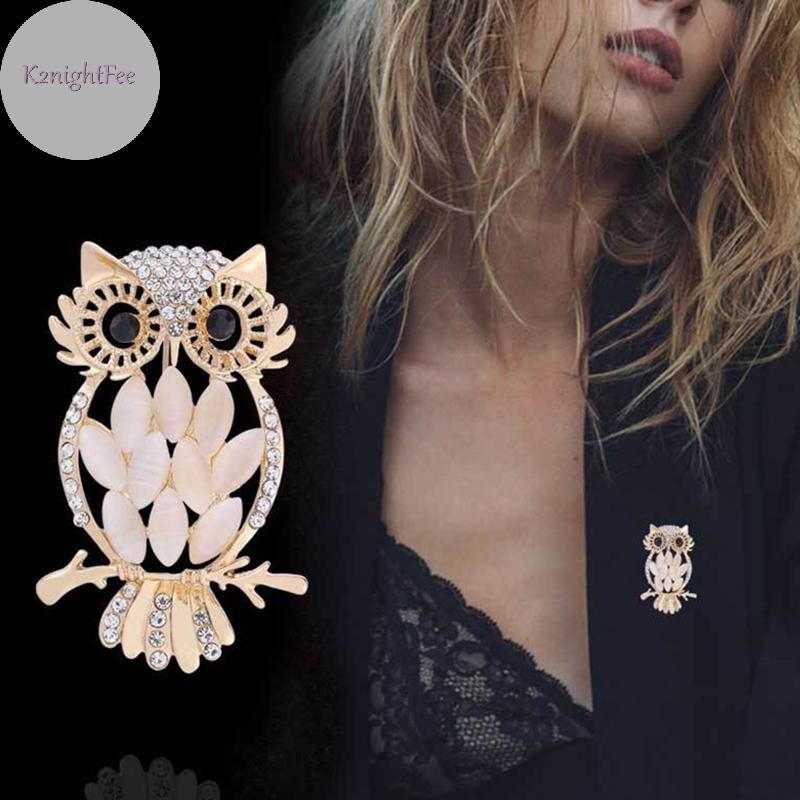 K2nightfee Retro Thời Trang Mèo Mắt Đá Cú Thổ Cẩm Cho Nữ Quần Áo Áo Phụ Kiện Áo Quà Tặng VN