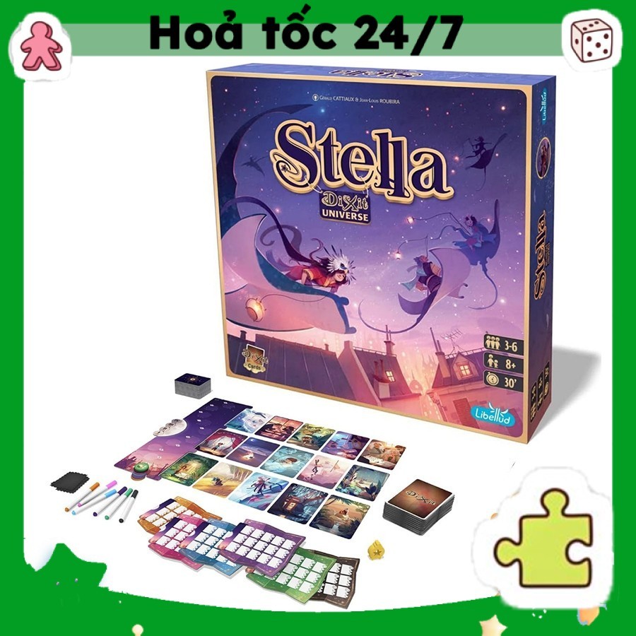 [Luật Việt] Boardgame Stella: Dixit Universe Thám Hiểm những Tinh Tú Ngân Hà Tigarboardgame