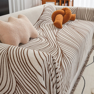 Vỏ bọc ghế sofa phong cách bohemian, sofa chenille phòng khách vỏ ghế sofa đa năng cho 3 ghế sofa đệm chống mèo cào và chống trơn trượt cho mọi mùa