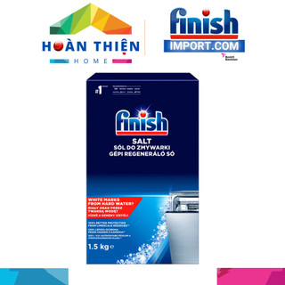 [Hàng Nhập Khẩu] Hộp 1.5KG Muối rửa chén bát Finish trong máy rửa chén bát gia đình Châu Âu