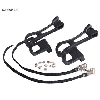 Canamek 1 cặp bàn đạp xe đạp đi xe đạp ngón chân kẹp bàn đạp có dây đeo mới